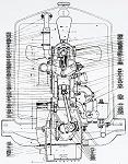Alfa Romeo 6C1500 sohc engine - click for larger image