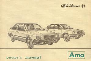 Alfa Romeo Arna Owners manual