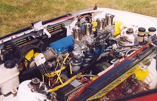 Fiat Panda race car engine