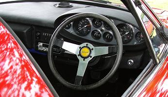 Dino 246GT cockpit