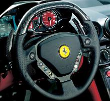 Enzo Ferrari controls