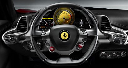 Ferrari 458 Italia cockpit