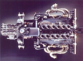 Ferrari F50 engine and transmission