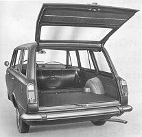 Fiat 124 Station Wagon demonstrating it's space