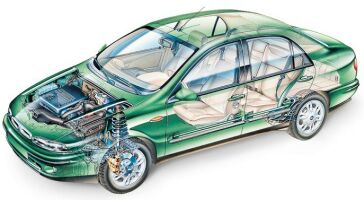 Fiat Marea cutaway drawing