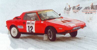 Fiat X1/9 ice racer