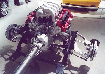 Maserati Spider drivetrain (front)