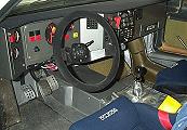 Lancia Delta S4 cockpit - click for larger image