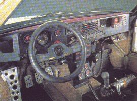 Lancia Delta S4 cockpit
