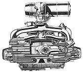Lancia Flavia engine - click for larger picture