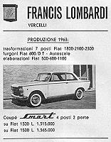 Francis Lombardi advertisement